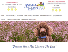 Tablet Screenshot of animalhospitalchetek.com